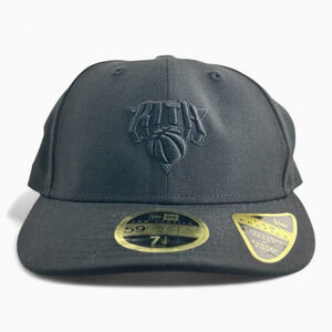 KITH x New Era x New York Knicks "Blackout" Low Profile Baseball Cap Hat 7 1/4